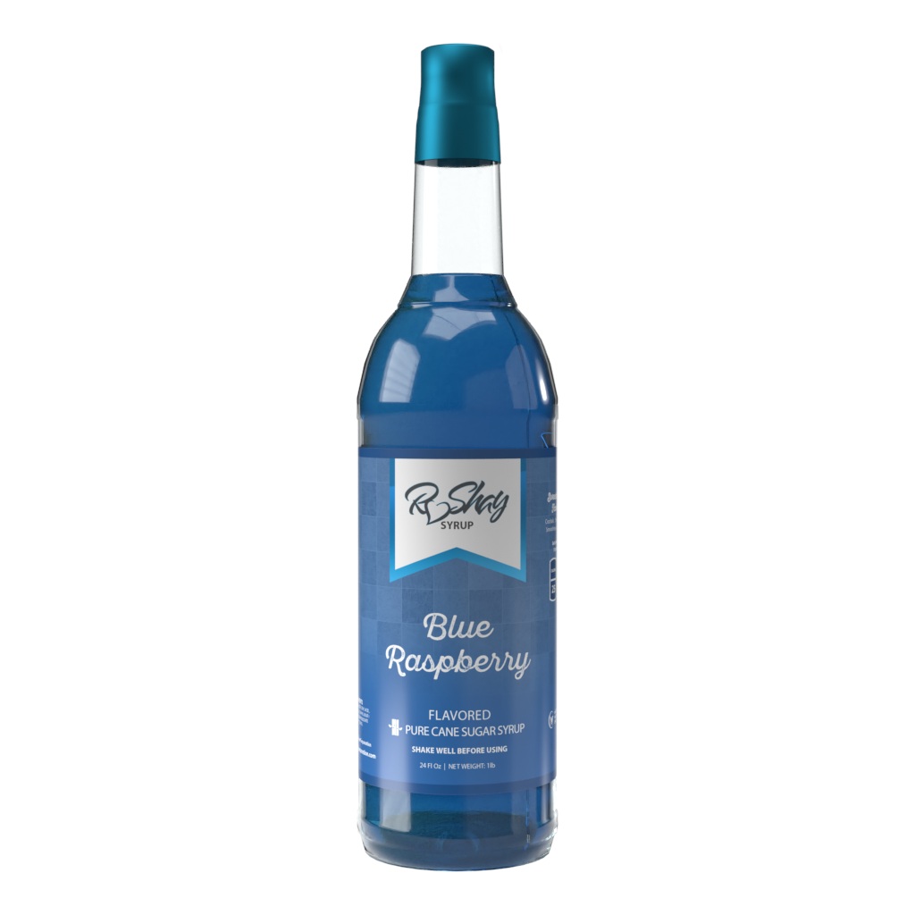 Blue Raspberry Flavor Cane Sugar Syrup (25 oz)